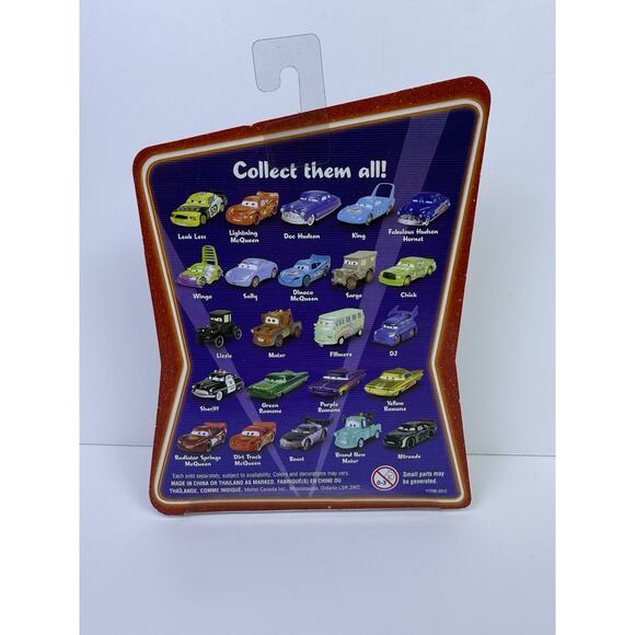 NIB Disney Pixar Cars Supercharged Yellow Ramone With Flames 1:55 Diecast Car - Picture 7 of 8